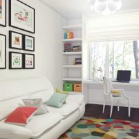 variante d'un décor de chambre lumineux pour fille 12 m² image