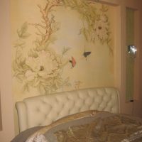 versione del bellissimo stile della casa con foto di pittura murale