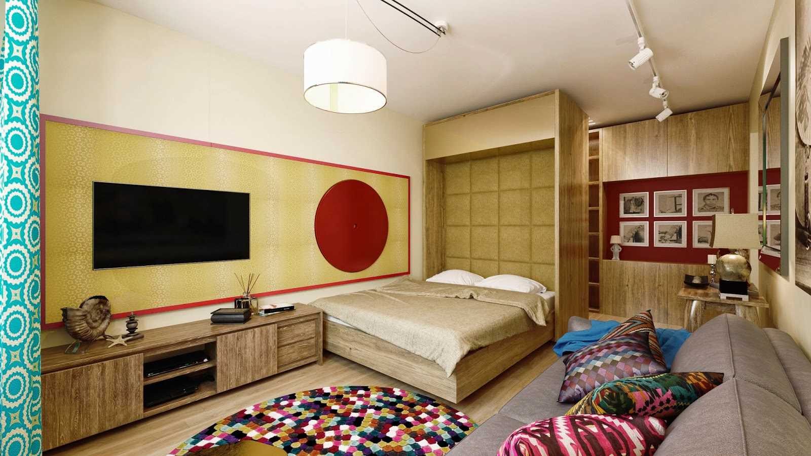 ideja svijetlog dizajna spavaće sobe od 18 m 2.
