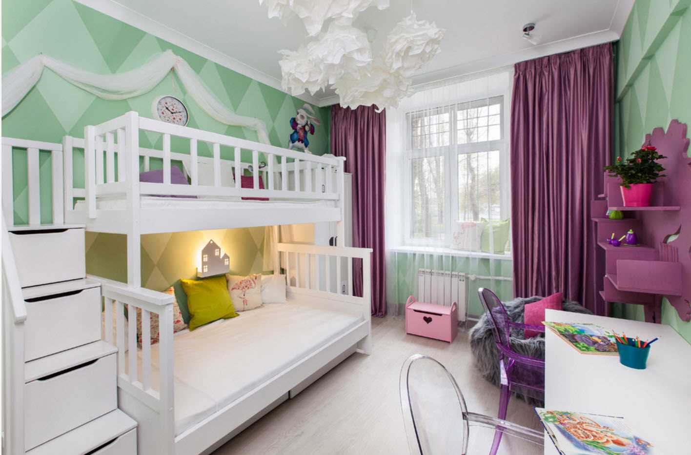 version d'un beau style moderne d'une chambre d'enfants