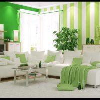 ideja korištenja zelene boje u slici za osvjetljenje sobe