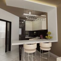 the idea of ​​a bright kitchen design 9 sq.m photo