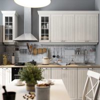 variant of the bright style of the kitchen 9 sq. m picture