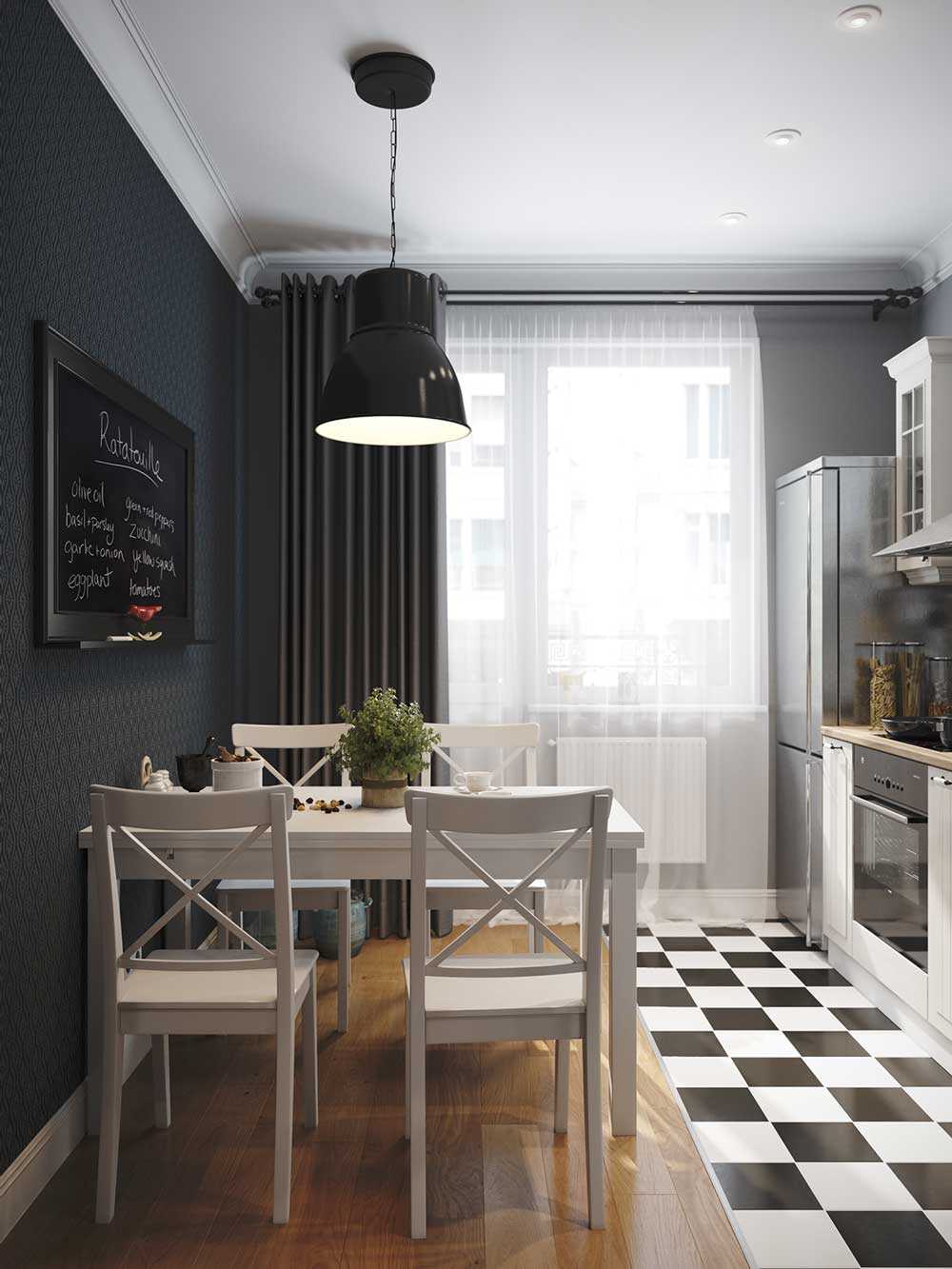 primjer svijetlog interijera kuhinje od 9 m²