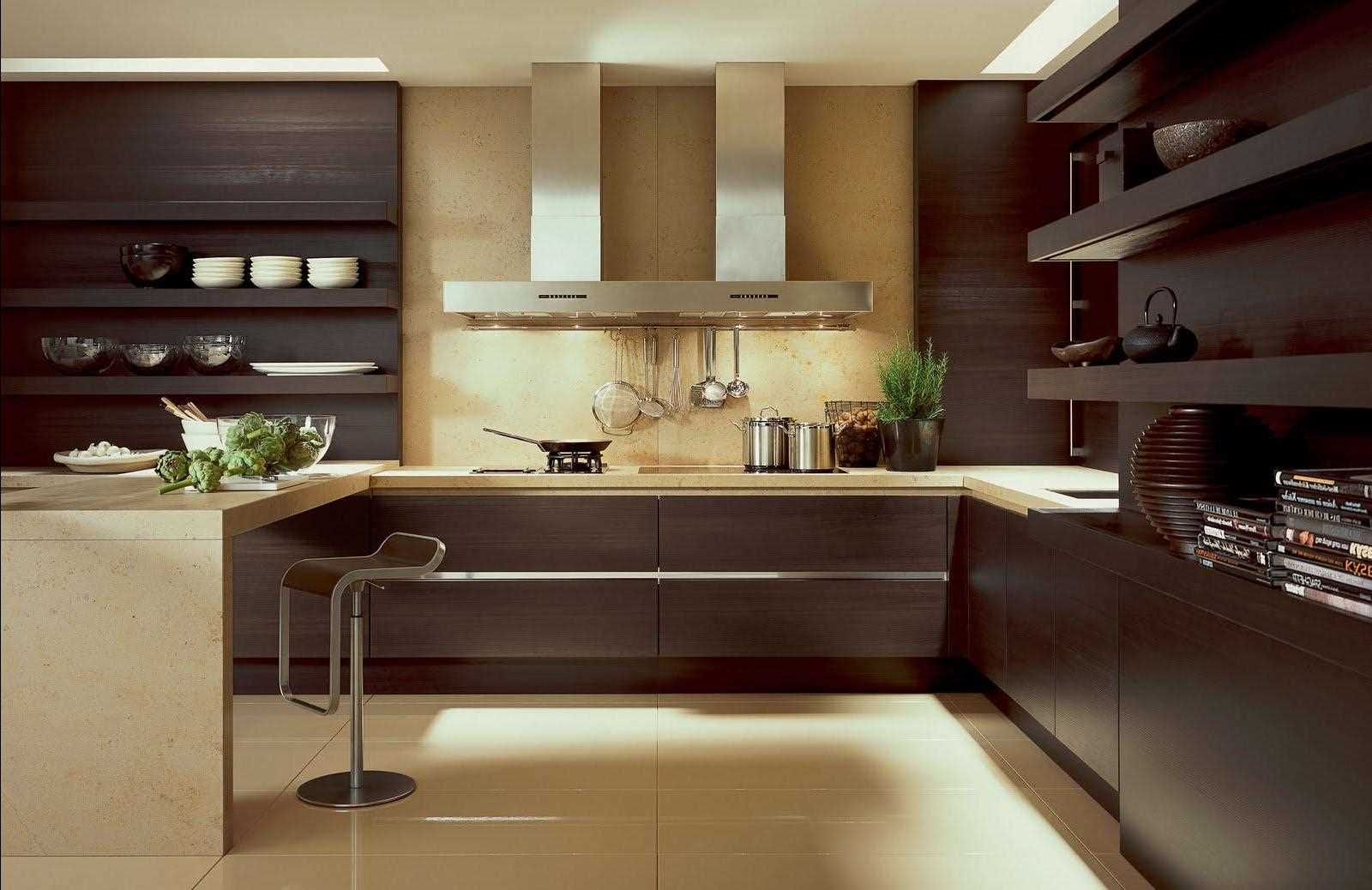 an example of applying a beautiful kitchen design