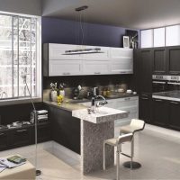 the idea of ​​a bright kitchen decor 9 sq.m photo