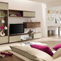 possibilità di utilizzare il beige brillante nello stile della casa