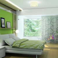 ideja o korištenju zelene u svijetloj slici dizajna stana