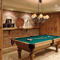 The idea of ​​a bright decor billiard picture