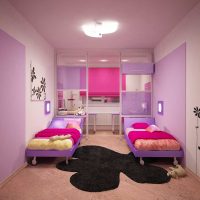 version du bel intérieur de la chambre pour la fille 12 m² image