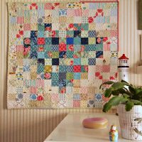 a folyosó világos belső változata, patchwork fotó stílusban