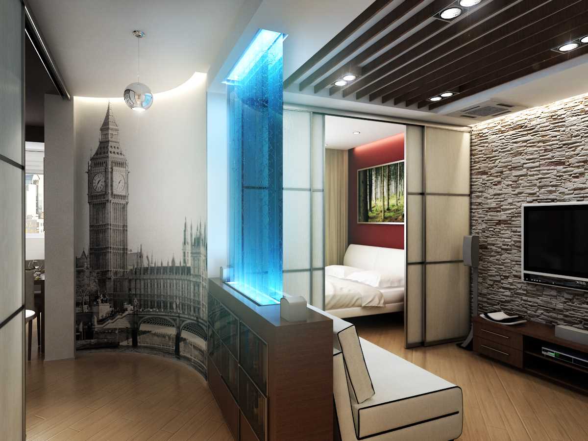ideja svijetle dekor spavaće sobe dnevni boravak 20 m²