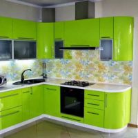 the idea of ​​a bright kitchen design 9 sq.m picture