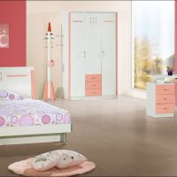ideja neobičnog dizajna spavaće sobe za djevojku na slici modernog stila