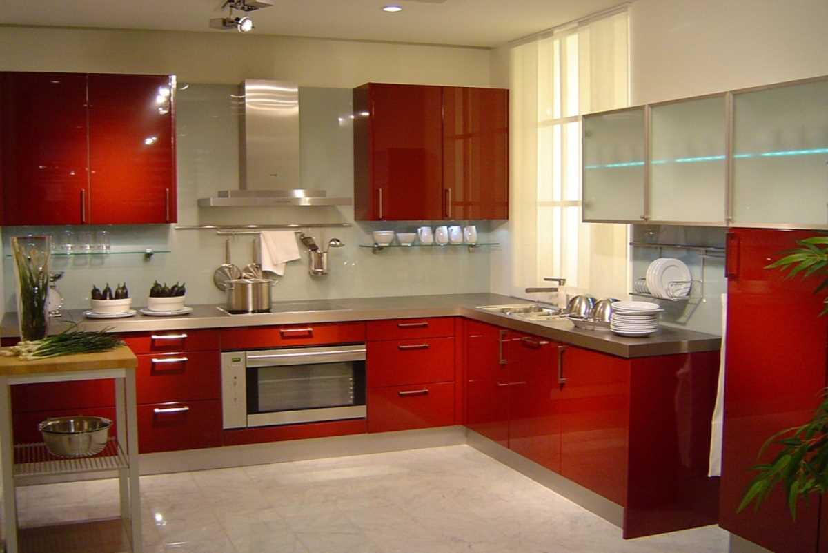 contoh dapur gaya cerah 8 sq.m