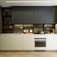 possibilità di utilizzare un'immagine luminosa per l'arredamento della cucina