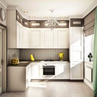 An example of using a bright kitchen interior picture