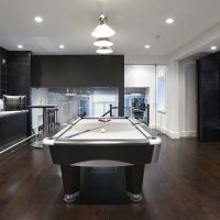 idea of ​​a bright decor of a billiard room photo