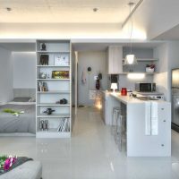 variant of light design studio apartment photo