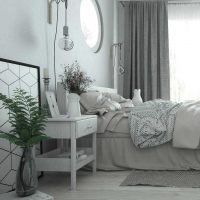 versione del design insolito dell'appartamento nella foto in stile scandinavo