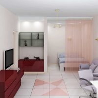 ideja svijetle stilske slike jednosobnog stana