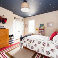 stretch ceiling in a teenager's room