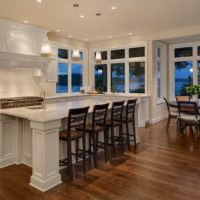 kitchen with bay window photo interior