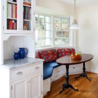 kitchen with bay window