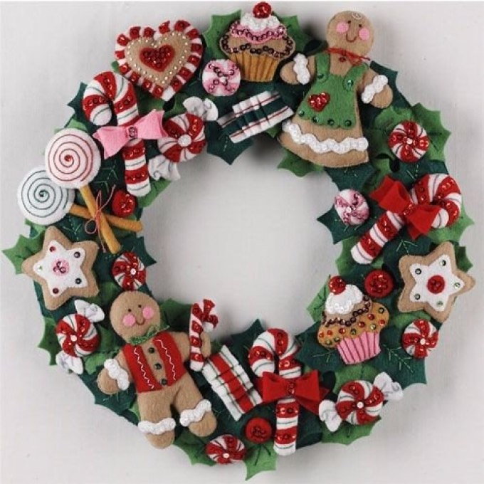 felt wreath