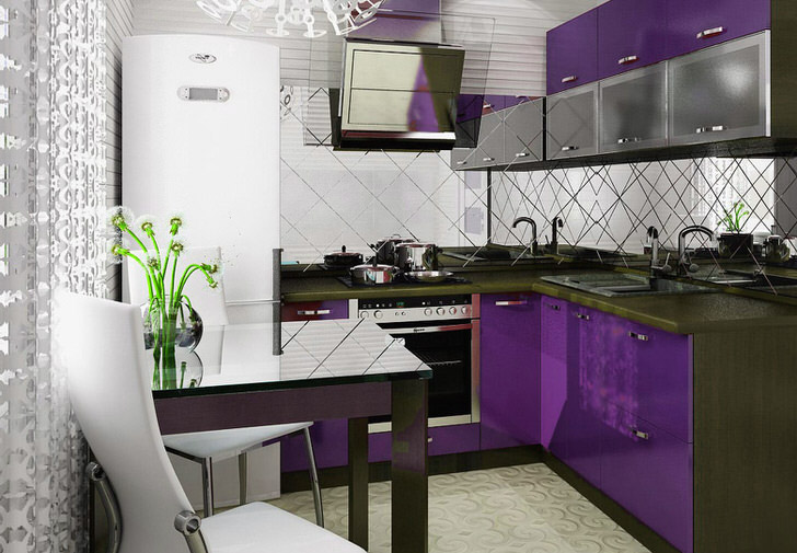 stylish kitchen 6 sq m