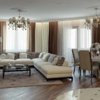 chairs and a table in the living room dining room