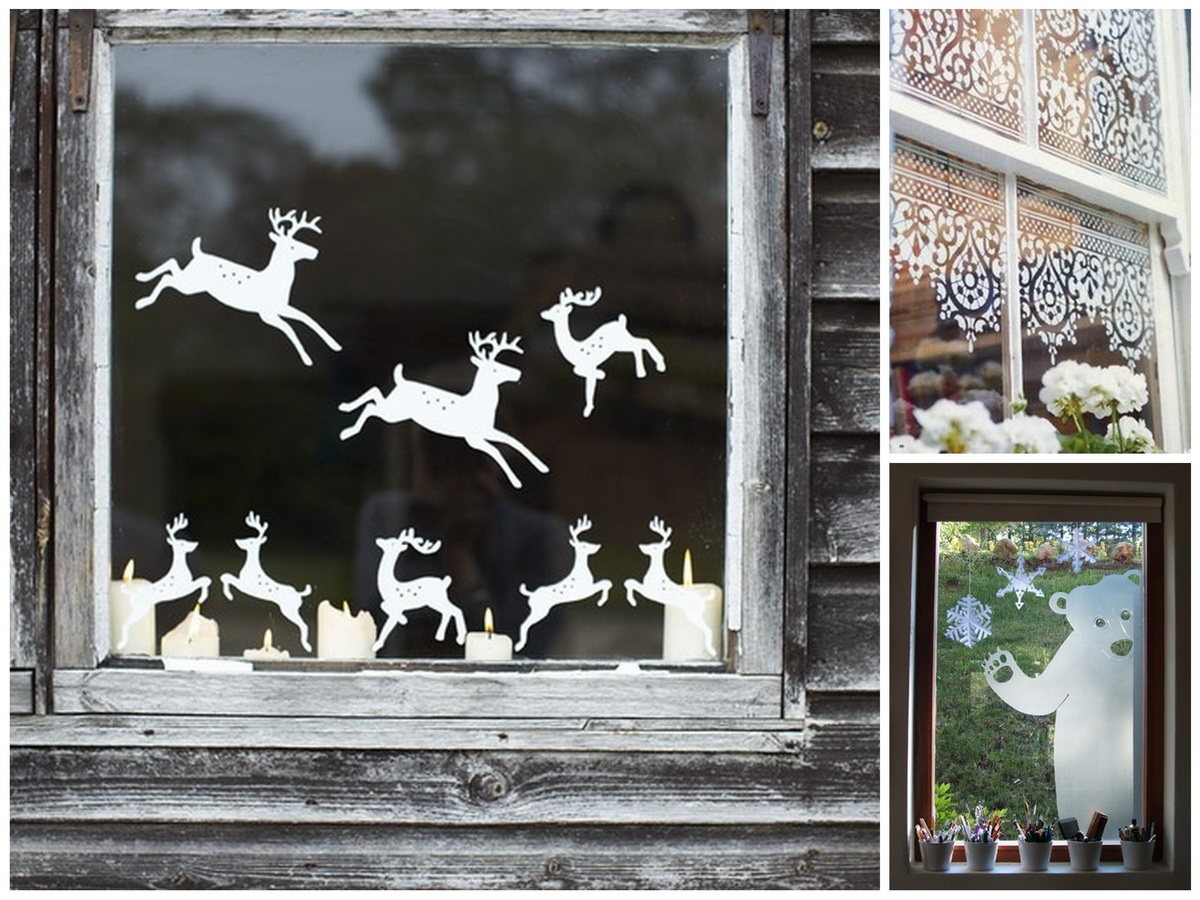 New Year's window decor ideas