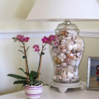 decor from shells floor lamp