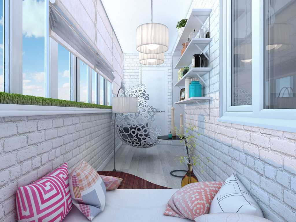 interior idea of ​​a small balcony