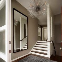 the idea of ​​a bright interior hallway with mirrors picture