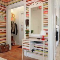 idea of ​​a beautiful interior of a small hallway photo