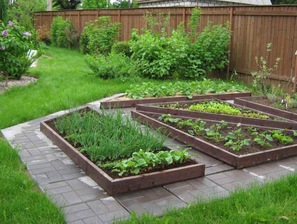 l'idea di un bellissimo giardino progettato nel paese