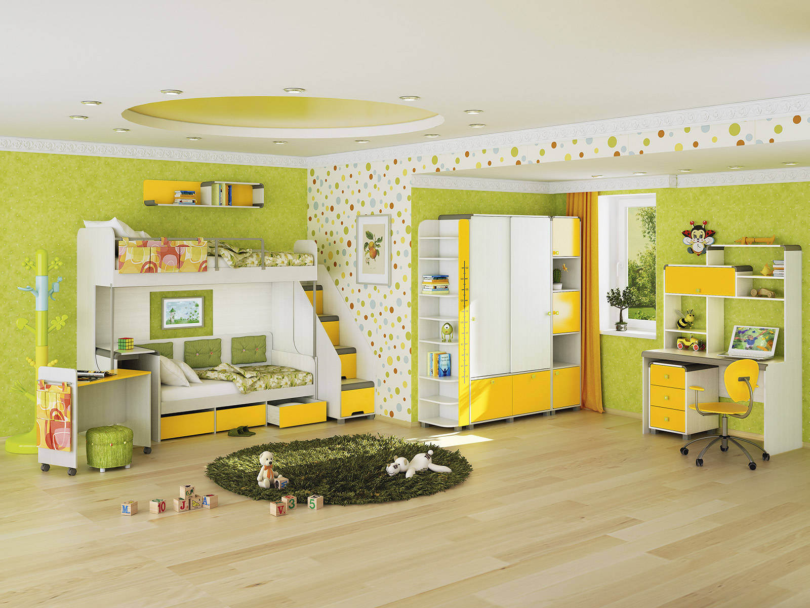 the idea of ​​using light yellow in the interior of the apartment