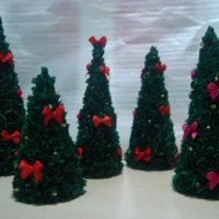 the idea of ​​creating a beautiful christmas tree from paper yourself picture