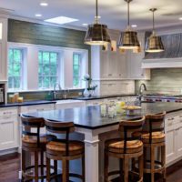 an example of an unusual kitchen design in a classic photo style