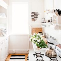 interior of a small kitchen 3 by 3 meters