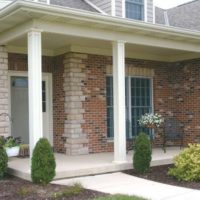 concrete porch