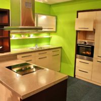 arredamento pastello design cucina di piccole dimensioni