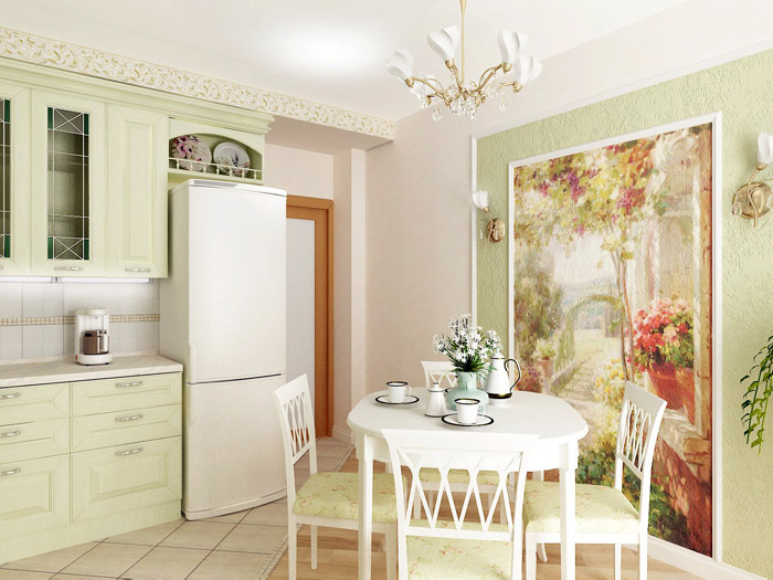 painted kitchen