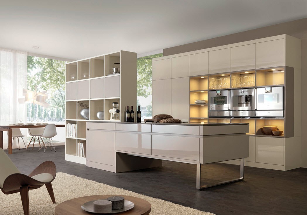 high tech kitchen interior