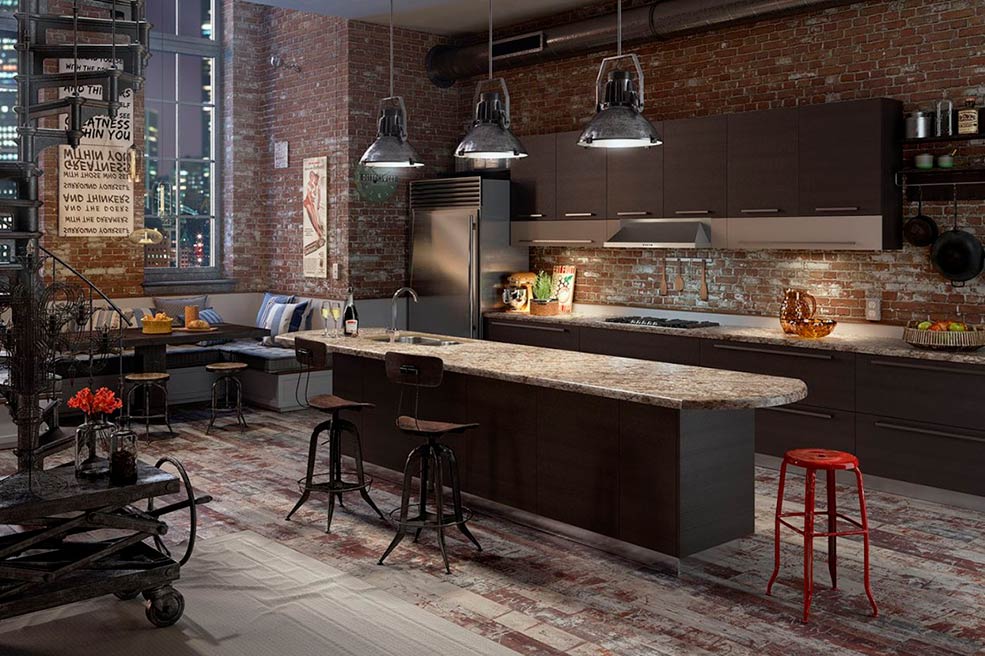 loft kitchen decor