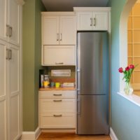 kitchen with balcony design