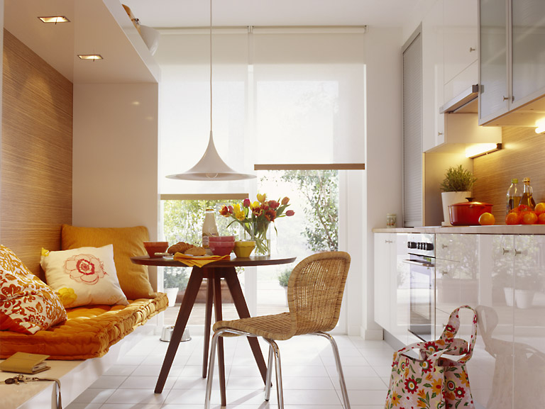 kitchen with sofa decor