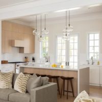 kitchen dining room living room in a private house