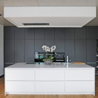 layout cucina in stile high-tech